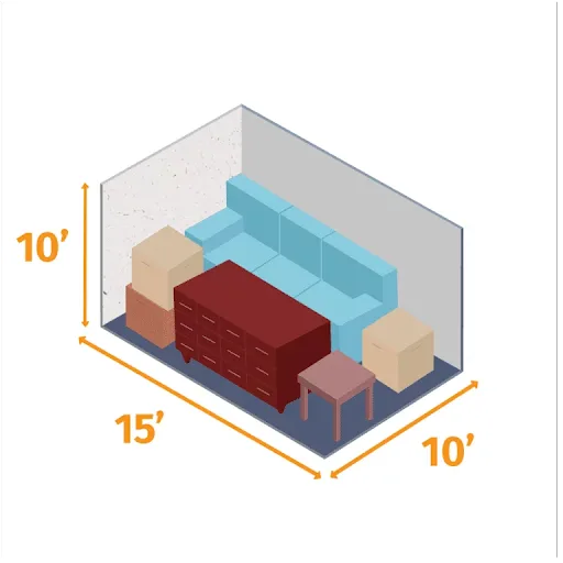 5’x10’ Mid-Size Bedroom